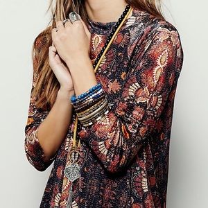FREE PEOPLE Fiesta Florals DRESS New Romantics NEW